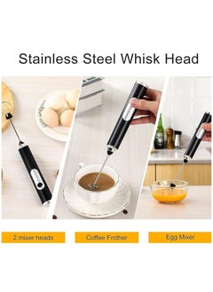 ANYOUI Rechargeable Electric Foam Maker, Milk Frother Handheld Foam Maker, Drink Mixer with Stainless whisks 3 Speed Adjustable Foam Maker Blender for Cappuccino  - Image 4