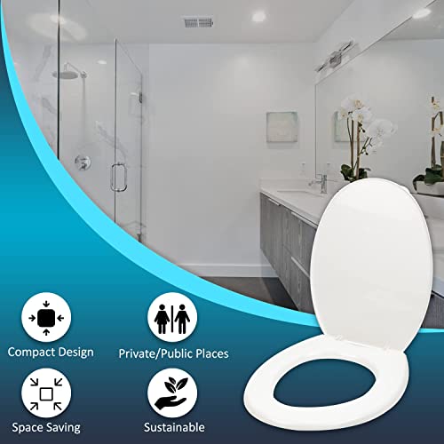 Parryware Toilet Standard Seat Cover Regular with Plastic Hinges 1 Unit Each of PP Seat, PP Cover, Ultra White, Antibacterial & Comfortable, Commode Seat Cover for Bathroom Fixture | E80711C - Image 5