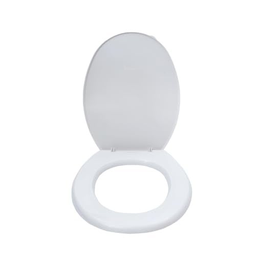 Parryware Toilet Standard Seat Cover Regular with Plastic Hinges 1 Unit Each of PP Seat, PP Cover, Ultra White, Antibacterial & Comfortable, Commode Seat Cover for Bathroom Fixture | E80711C - Image 1
