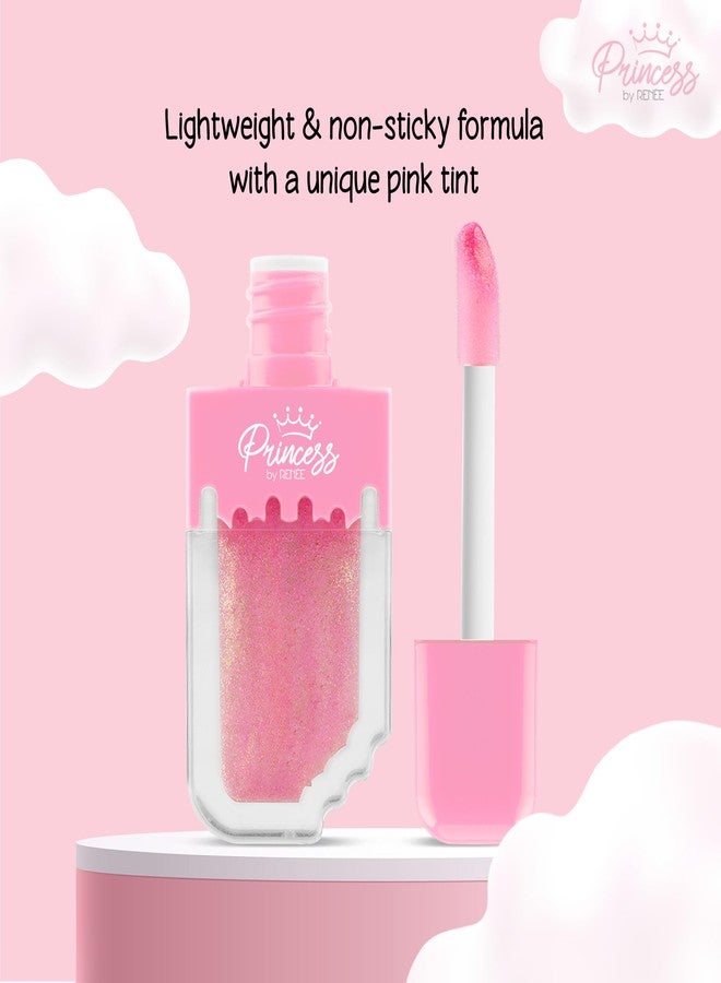 Renee Princess By RENEE Sugar Sparkles Colour Changing Lip Gloss | For Pre-Teens | PH-Activated | Lightweight | Non-sticky & Non-Drying Formula with Shimmery Effect | For Soft & Supple Lips | Vitamin E Infused | 4 Ml - Image 3