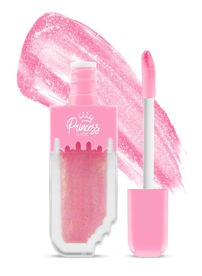 Renee Princess By RENEE Sugar Sparkles Colour Changing Lip Gloss | For Pre-Teens | PH-Activated | Lightweight | Non-sticky & Non-Drying Formula with Shimmery Effect | For Soft & Supple Lips | Vitamin E Infused | 4 Ml - Image 1