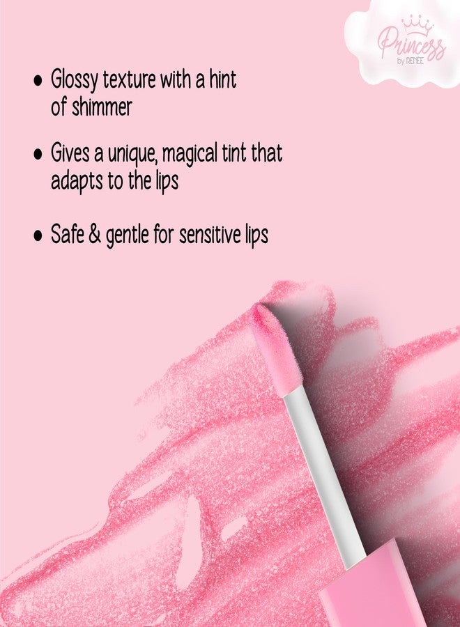 Renee Princess By RENEE Sugar Sparkles Colour Changing Lip Gloss | For Pre-Teens | PH-Activated | Lightweight | Non-sticky & Non-Drying Formula with Shimmery Effect | For Soft & Supple Lips | Vitamin E Infused | 4 Ml - Image 5