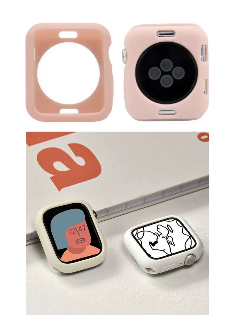 حافظة سيليكون سوداء مقاومة للصدمات لساعة Apple Watch Ultra Ultra2 مقاس 49 مم مصنوعة من البولي كربونات الصلب مع غطاء حماية مجوف - Image 2