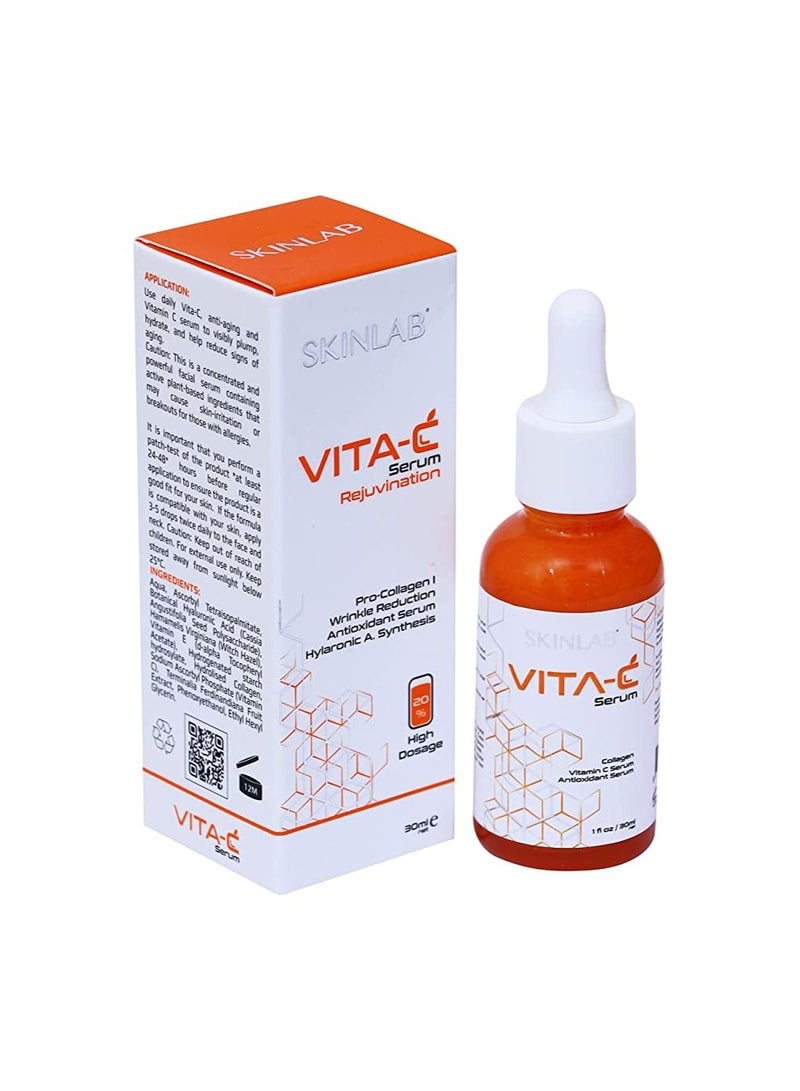 SKINLAB Vita C Serum 30ml Rejuvenation wrinkle reduction Antioxidant and skin brightener serum - Image 1