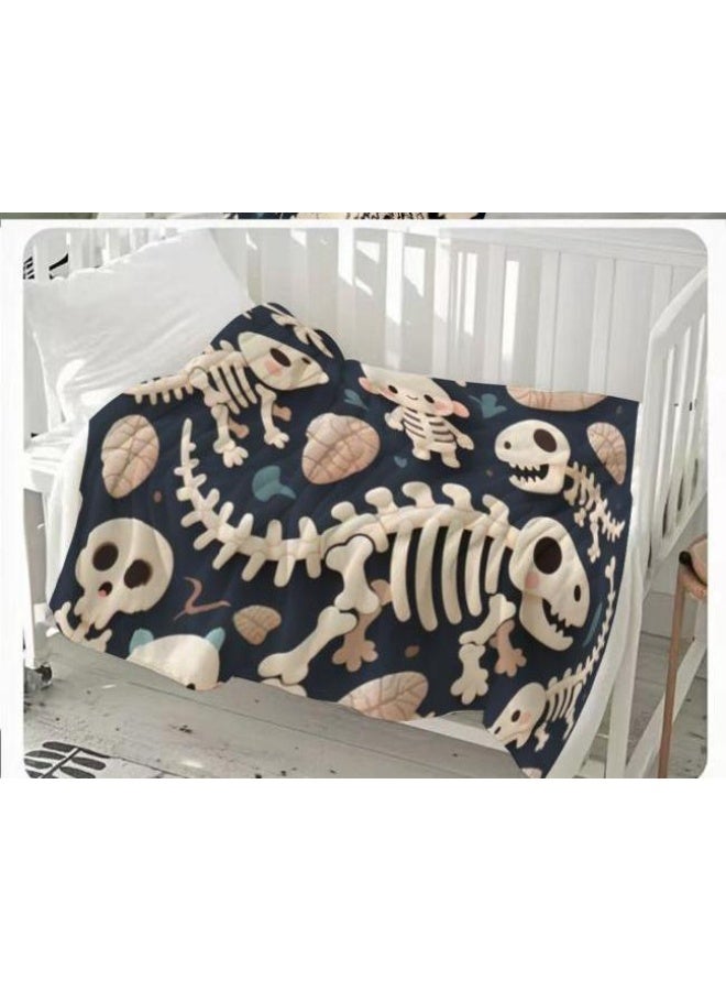 general Flannel thin blanket (warm and comfortable, suitable for sleep, gaming, dust removal and sandproof) 150cm*200cm - 77 - Image 1