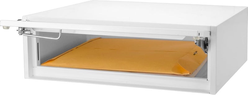 BARSKA Barska CB13118 Key Lock MultiPurpose Desktop Envelopes Cash Documents Suggestions Drop Box Organizer White 1575 x 11 x 487 - Image 1