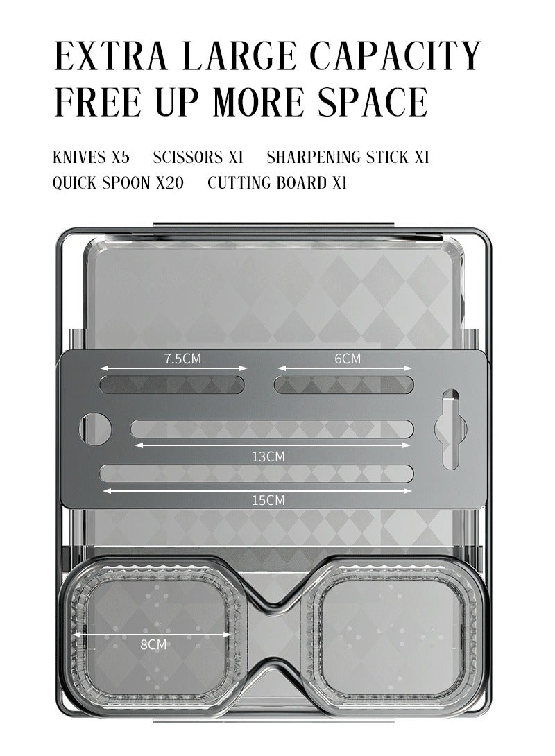 Luxury Kitchen Utensil Organizer - Metal Spoon and Knife Holder with Modern Design - Image 5