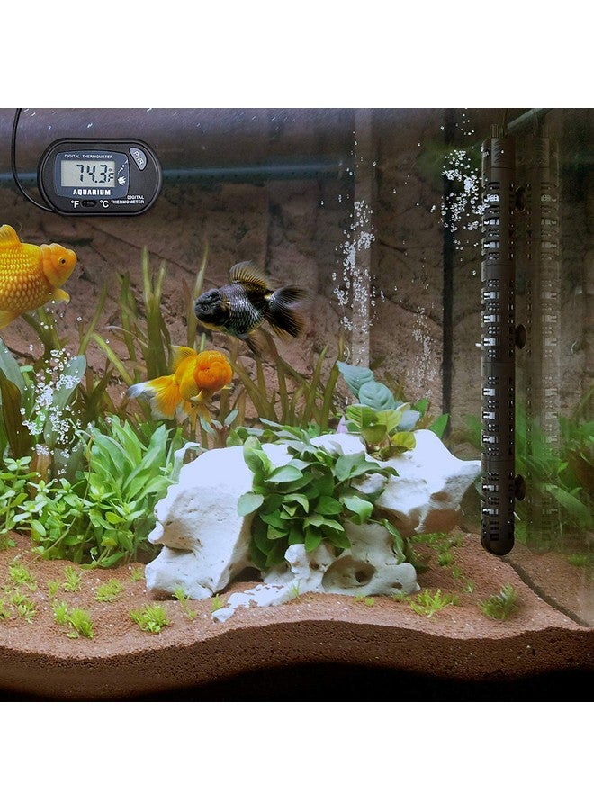 MQ Submersible Aquarium Heater Auto Thermostat, 300W Fish Tank Heater With Lcd Digital Aquarium Thermometer, ShatterProof And BlastProof - Image 4