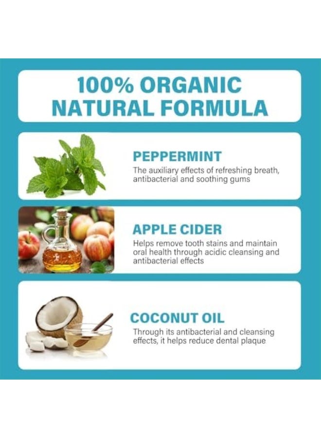 هومتوبس طلاء الأسنان - مجموعة تبييض الأسنان، مبيض للأسنان لتفتيح وتبييض الأسنان بسهولة، احصل على ابتسامة متألقة - Image 5