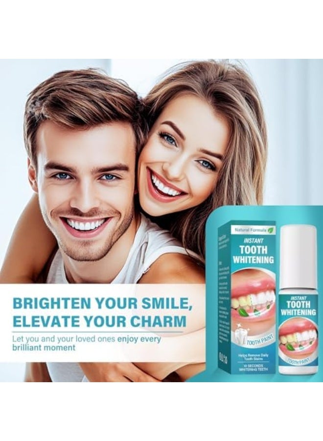 هومتوبس طلاء الأسنان - مجموعة تبييض الأسنان، مبيض للأسنان لتفتيح وتبييض الأسنان بسهولة، احصل على ابتسامة متألقة - Image 2