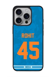 For iPhone 16 Pro Case [Compatible with MagSafe] Slim Magnetic cover Phone Case iPhone 16 Pro -India Rohit Sharma Jersey No 45