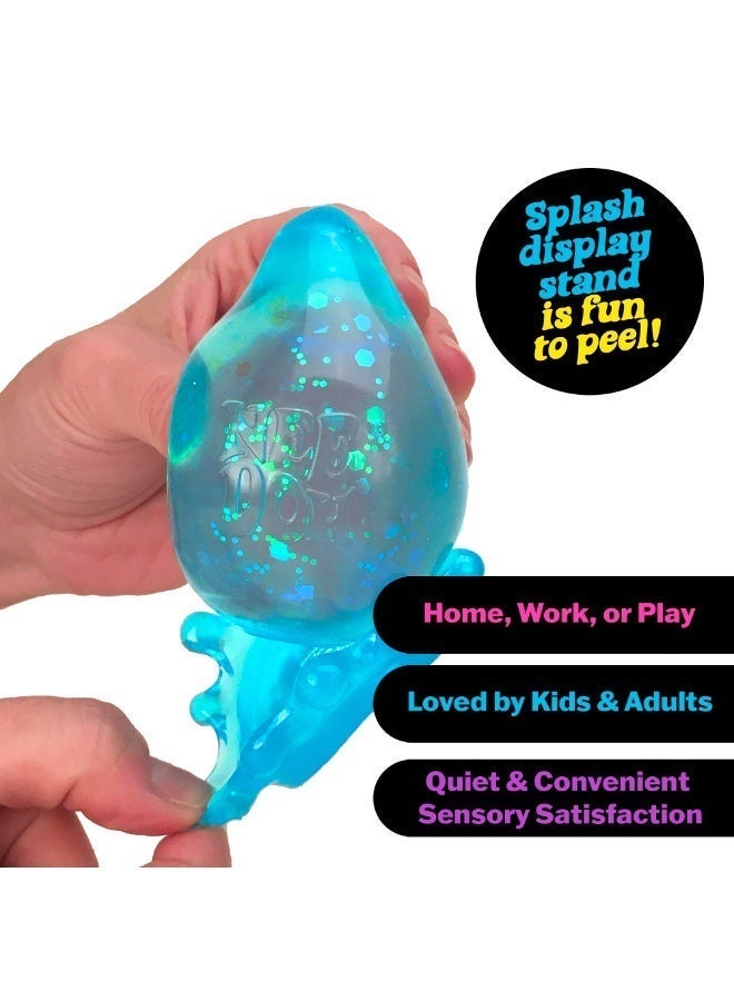 Needoh Dream Drop Stress Relief, Rain Drop Squishies Anxiety Stress Relief, Ice Squishy Stress Cube-Drop Sensory Toys for Kids with Autism, Fidgets for Classroom Prize Toys - Blue - Image 4