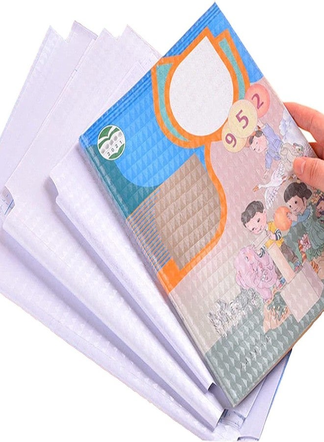 OTIFO Book Biding Cover Transparent Paper Sticker Book Cover Film,Waterproof School Textbook Protective Case Cover, Cut Self-Adhesive Book Cover Paper Sticker [30 Pcs- 3 Different Sizes -10 Each] - Image 3