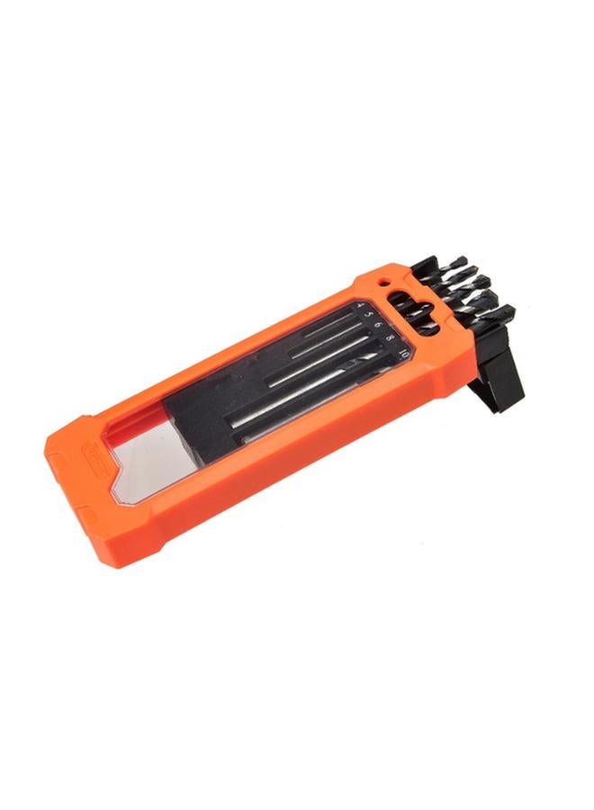 Tactix 5-Piece Multi-Purpose High Carbon Steel Drill Bits Set Silver and Black 410655  - Image 2
