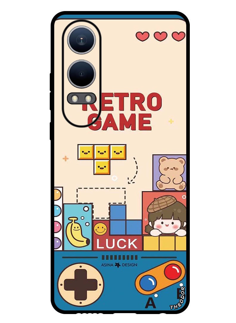 Theodor Protective Case Anti Scratch Shock Proof Bumper Cover For Oppo K12x (China) Retro Games - Image 1