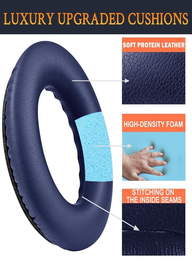 SoloWIT Professional Replacement Ear Pads Cushions, Earpads Compatible with Bose QuietComfort 35 (Bose QC35) and Quiet Comfort 35 II (Bose QC35 II) Over-Ear Headphones (Midnight Blue) - Image 3