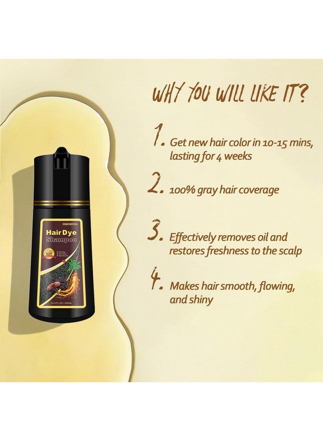 أغثيوف صبغة شعر أغثيوف باللون البني الأشقر، شامبو لصبغ الشعر للرجال والنساء، شامبو لصبغ الشعر للاستخدام المنزلي، شامبو للشعر الجاف، شامبو لصبغ الشعر 3 في 1، 16.9 أونصة سائلة (بني أشقر) - Image 5