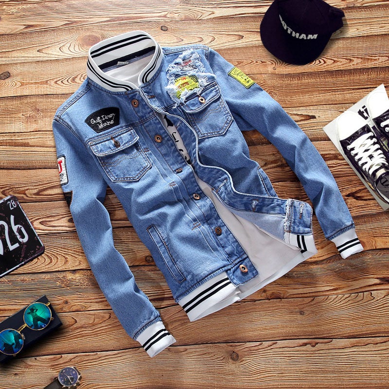 Japanese Style Fashionable Jacket Casual Korean Style Loose Student Handsome Denim Jacket For Men And Women Couple Trendy Jacket - Image 2