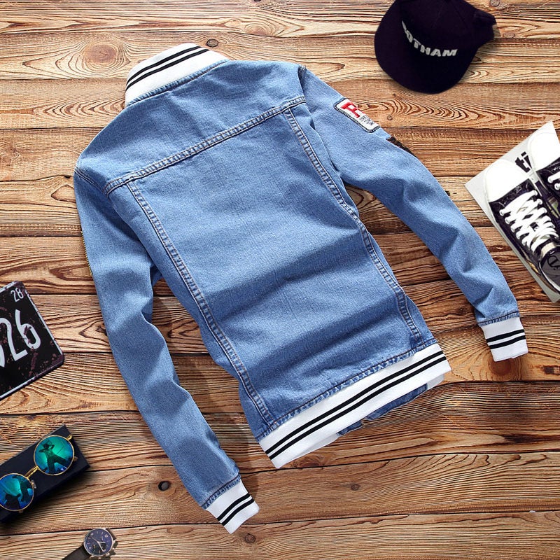 Japanese Style Fashionable Jacket Casual Korean Style Loose Student Handsome Denim Jacket For Men And Women Couple Trendy Jacket - Image 3