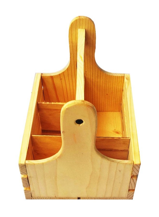 Craftman Spoon Caddy Multipurpose Cutlery Holder Box Stand with Tissue Rack for Dining Table - Image 3