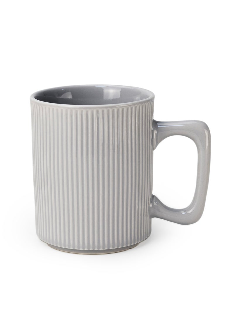 Cuisine Art Stoneware ZOE 4PCS Mug Set | 385 ML Grey Coffee Mug Set | Durable Coffee Cup Set for Home & Office | Cups for Cappuccino, Latte, Tea & Cocoa Restaurant Coffee Mugs - Image 4