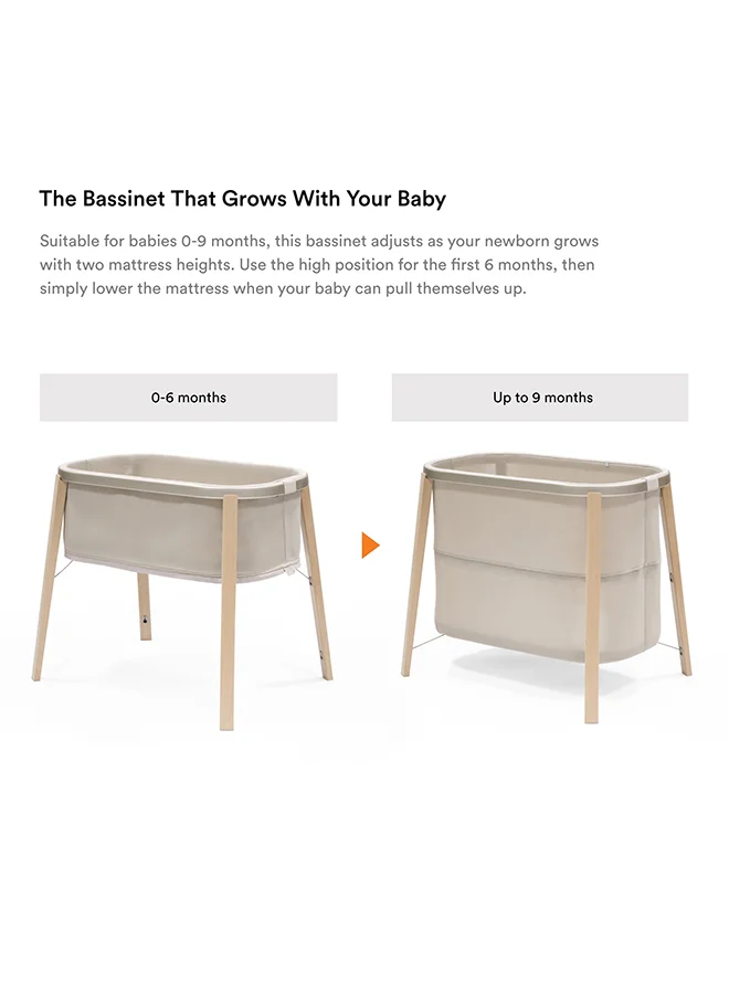 STOKKE Snoozi Portable Travel Bed For Kids, Sandy Beige