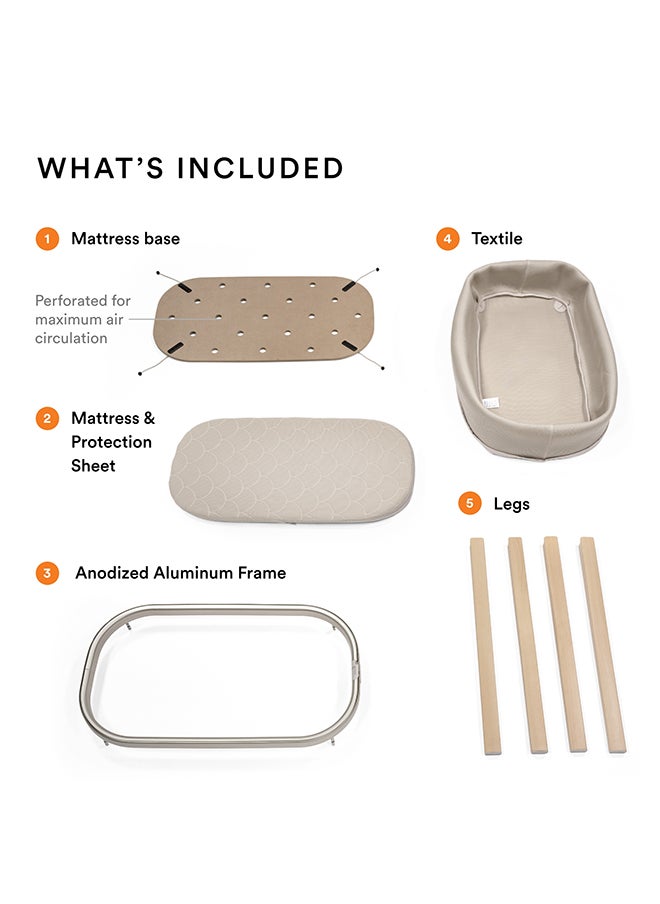 STOKKE Snoozi Portable Travel Bed For Kids, Sandy Beige  - Image 3