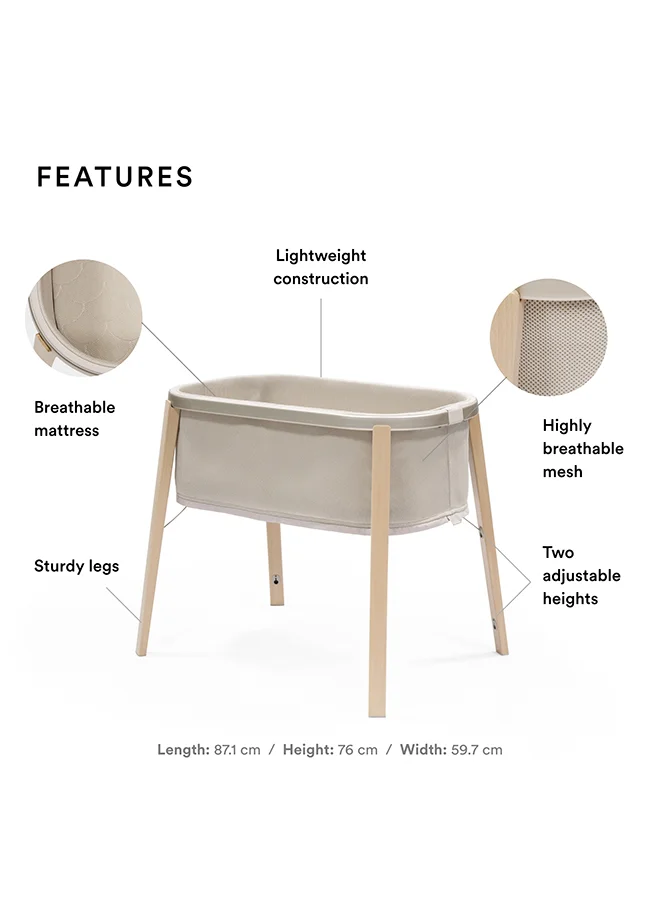 ستوك Snoozi Portable Travel Bed For Kids, Sandy Beige