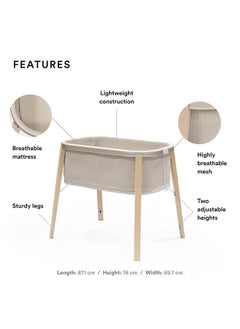 STOKKE Snoozi Portable Travel Bed For Kids, Sandy Beige  - Image 2