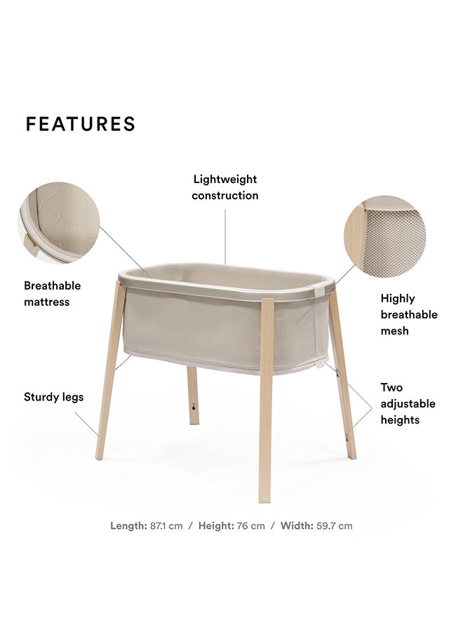 STOKKE Snoozi Portable Travel Bed For Kids, Sandy Beige  - Image 2