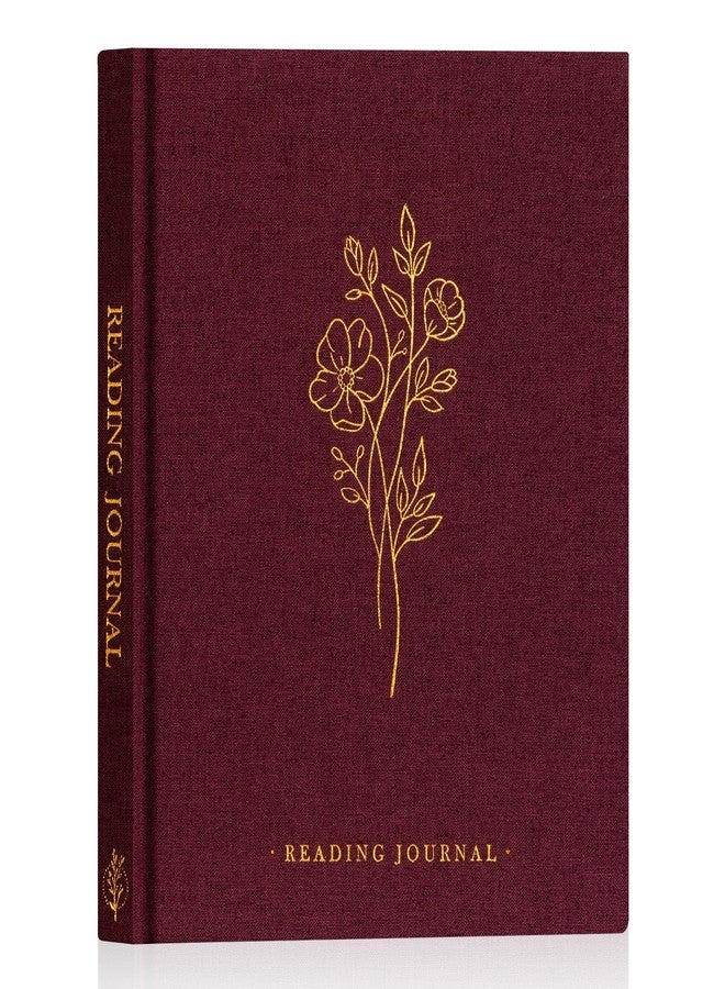 Lanpn Reading Book Journal for Book Lovers Readers, 9.3" x 7.7", 158 Pages Linen Hardcover Books Tracker with 52 Reviews, Read Log Notebook Bookish Gifts (Pruple) - Image 1
