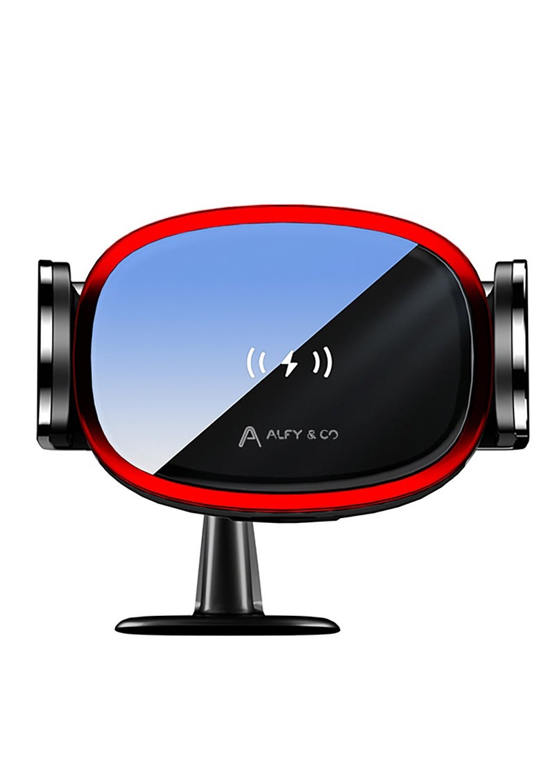 ALFY & CO Auto Alignment 15W Max Wireless Charger Car Phone Holder Qi Certified Compatible with iPhone 15 Pro Max 15/14/13 Pro Max/12/11/XS/XR/X Galaxy S23/S22/S10/Note10  - Image 1