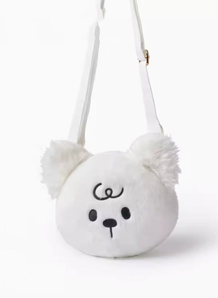 Little dog doll backpack, party bag, plush toy pendant, crossbody bag, children's birthday gift for both men and women 
