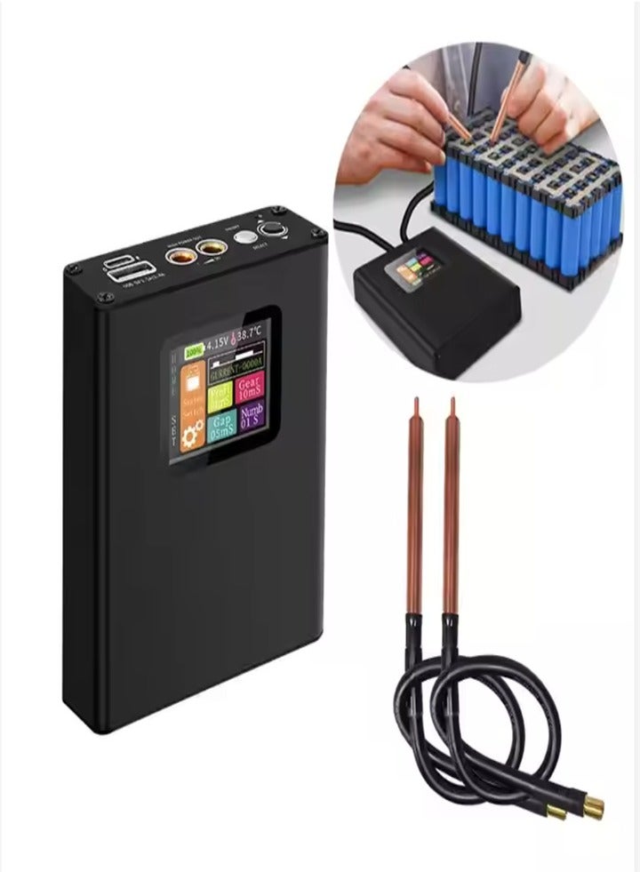آلة لحام نقطي احترافية، بطارية ليثيوم صغيرة محمولة 18650 شاشة ملونة بطارية الهاتف المحمول مجموعة كاملة DIY - Image 1