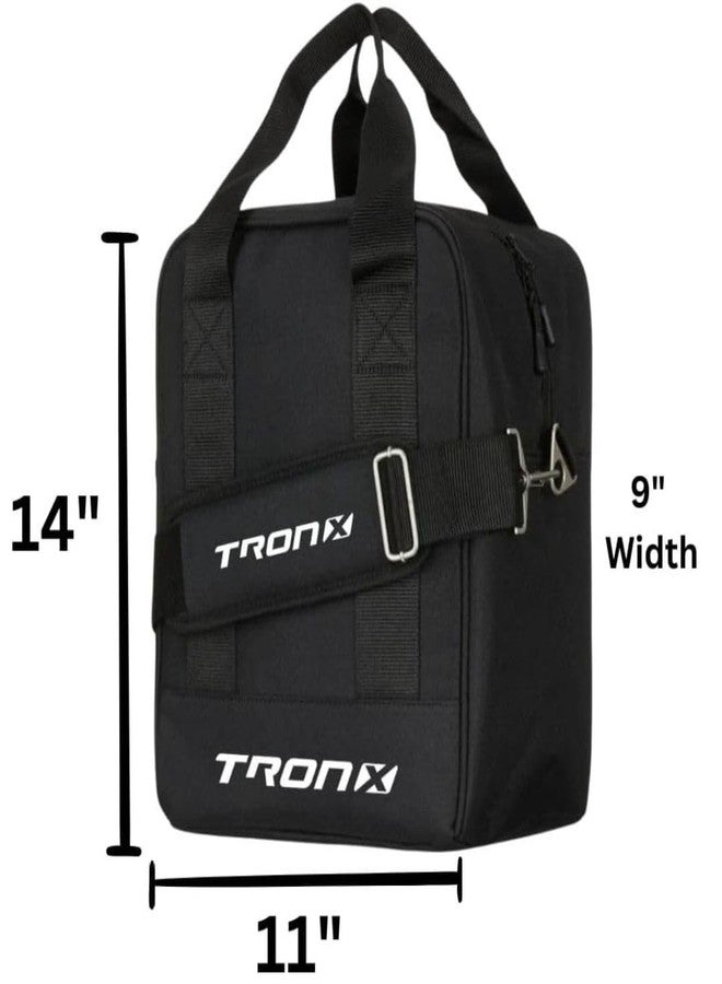 TronX Deluxe Hockey Puck Bag, Black - Holds up to 70 pucks - Foam-Insulated liner - Image 2