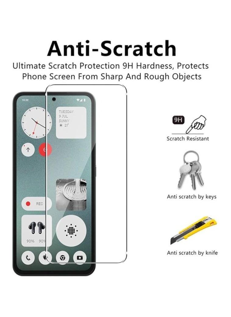 General - Phone case compatible with Nothing CMF Phone 1 with 2 layers of protective film, ultra-thin transparent PC case, soft edge [scratch resistant] [shock resistant] Case CMF Phone 1 phone case - Image 1