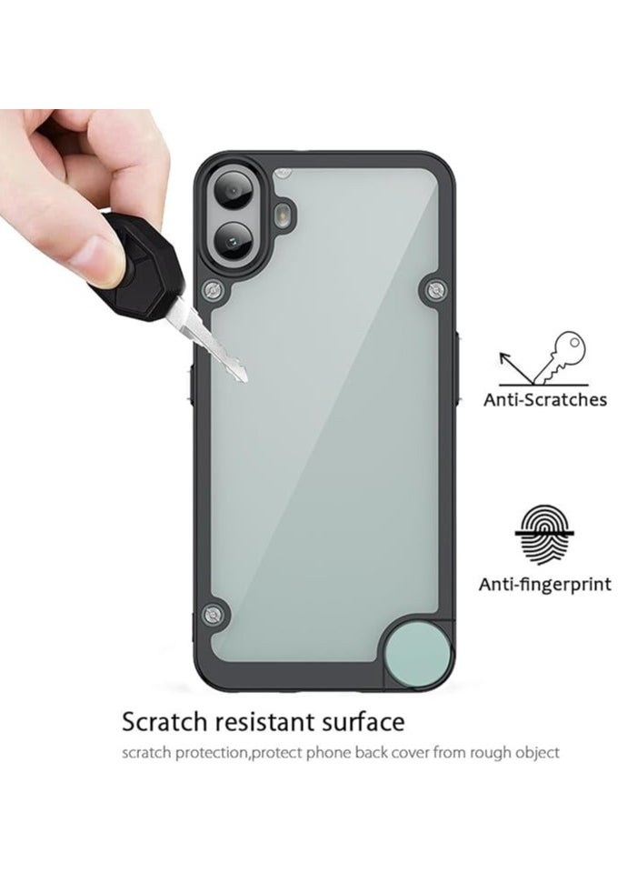General - Phone case compatible with Nothing CMF Phone 1 with 2 layers of protective film, ultra-thin transparent PC case, soft edge [scratch resistant] [shock resistant] Case CMF Phone 1 phone case - Image 1