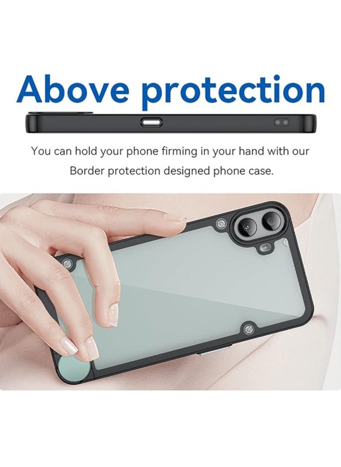 General - Phone case compatible with Nothing CMF Phone 1 with 2 layers of protective film, ultra-thin transparent PC case, soft edge [scratch resistant] [shock resistant] Case CMF Phone 1 phone case - Image 1