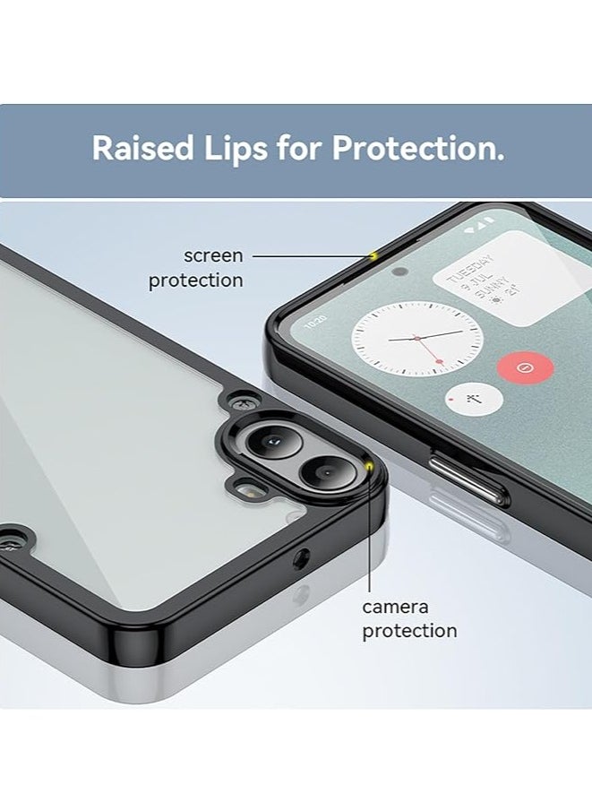General - Phone case compatible with Nothing CMF Phone 1 with 2 layers of protective film, ultra-thin transparent PC case, soft edge [scratch resistant] [shock resistant] Case CMF Phone 1 phone case - Image 1