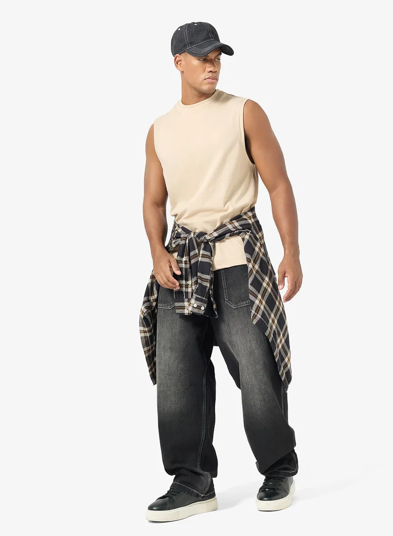 Seventy Five Basics Oversized Drop Shoulder Vest