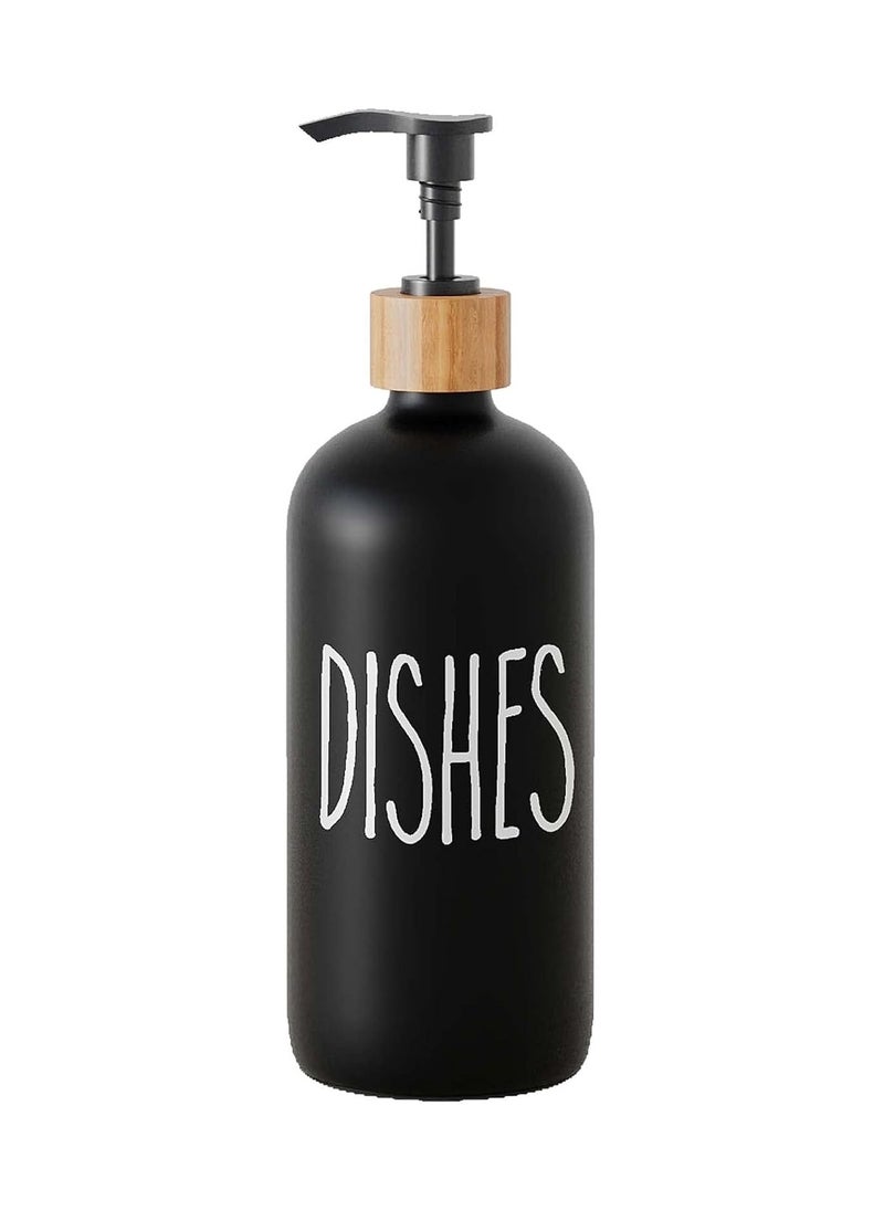 QSHOP QSHOP® Soap Dispenser for Hands and Dishes for Kitchen Sink, Kitchen Decor, Modern Farmhouse Decor and Soap Holder 400ml  - Image 1