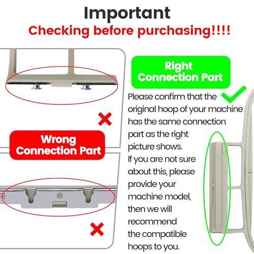 New brothread إطار تطريز جديد من بروثريد SA439 مع منطقة تطريز 5"x7" متوافق مع Brother Innovis NQ3600D/3500D NQ1700E/1600E/1400E VE2200 4000D 1500D V7 V5 V3 VM5200/6200D BabyLock Ellegante - Image 3