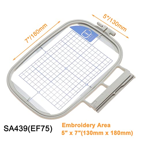 New brothread إطار تطريز جديد من بروثريد SA439 مع منطقة تطريز 5"x7" متوافق مع Brother Innovis NQ3600D/3500D NQ1700E/1600E/1400E VE2200 4000D 1500D V7 V5 V3 VM5200/6200D BabyLock Ellegante - Image 5