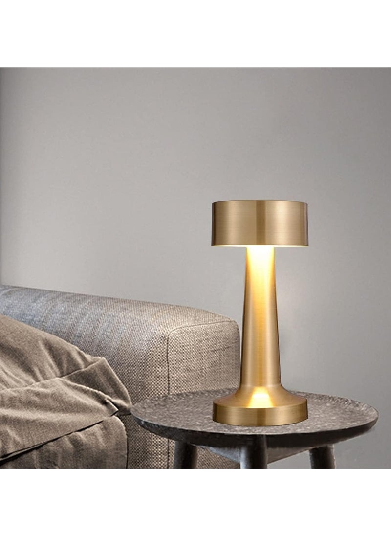HOME 4 YOU Cordless LED Desk Lamp Touch Sensor Table Lamp 1800mAh Battery Powered USB Rechargeable Metal Light Dimmable Eye-Protection Bedroom Bedside Reading Light for Indoor Outdoor  - Image 5