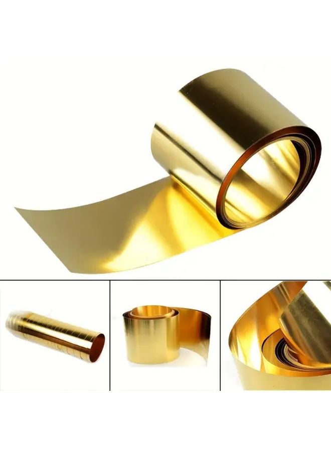 Brass Foil Sheet 0 02x100x1000mm Durable Corrosion Resistant Metal For Crafts Ship Parts - Image 2