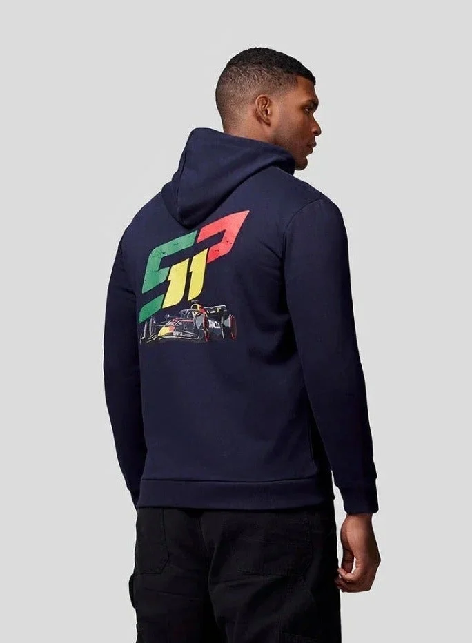 ريد بل Red Bull Racing F1 Sergio "Checo" Perez Race Car Full Zip Hoodie