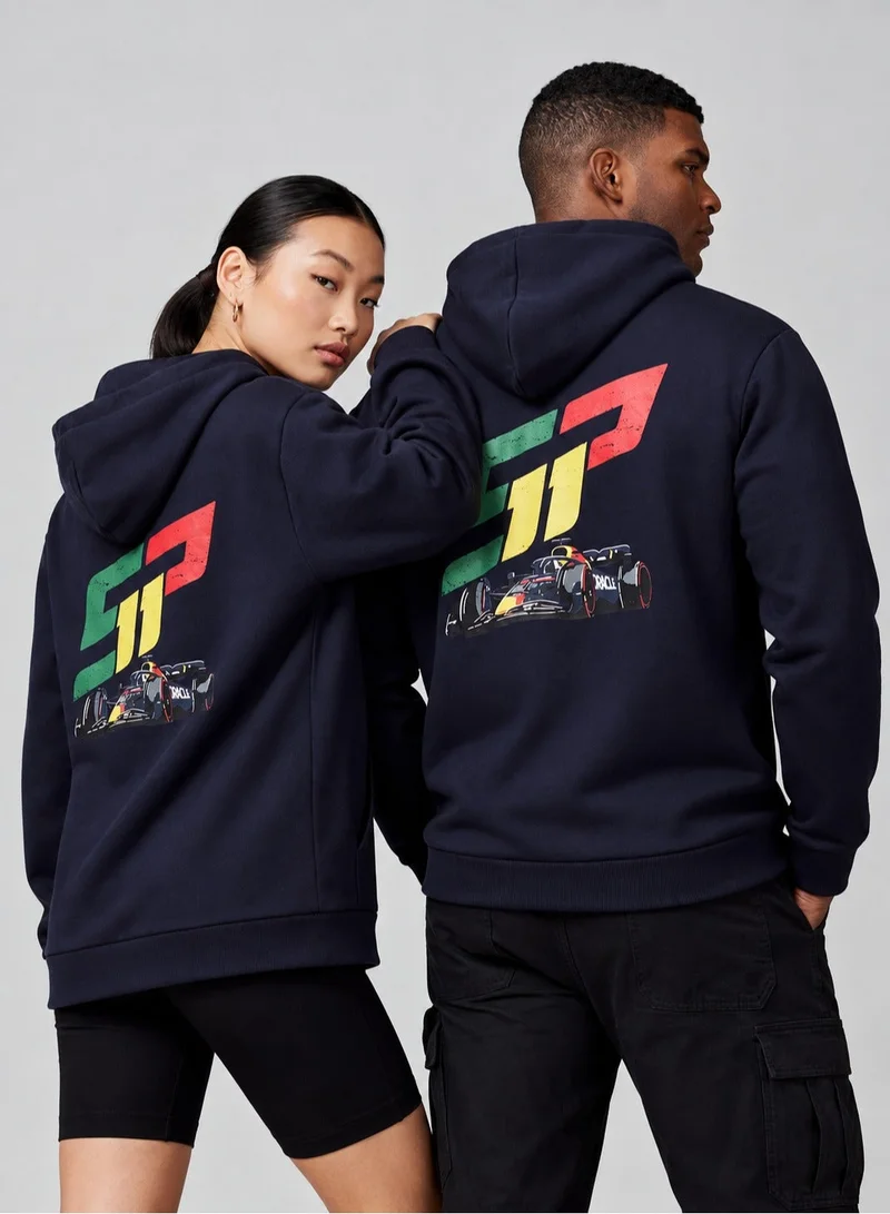 ريد بل Red Bull Racing F1 Sergio "Checo" Perez Race Car Full Zip Hoodie