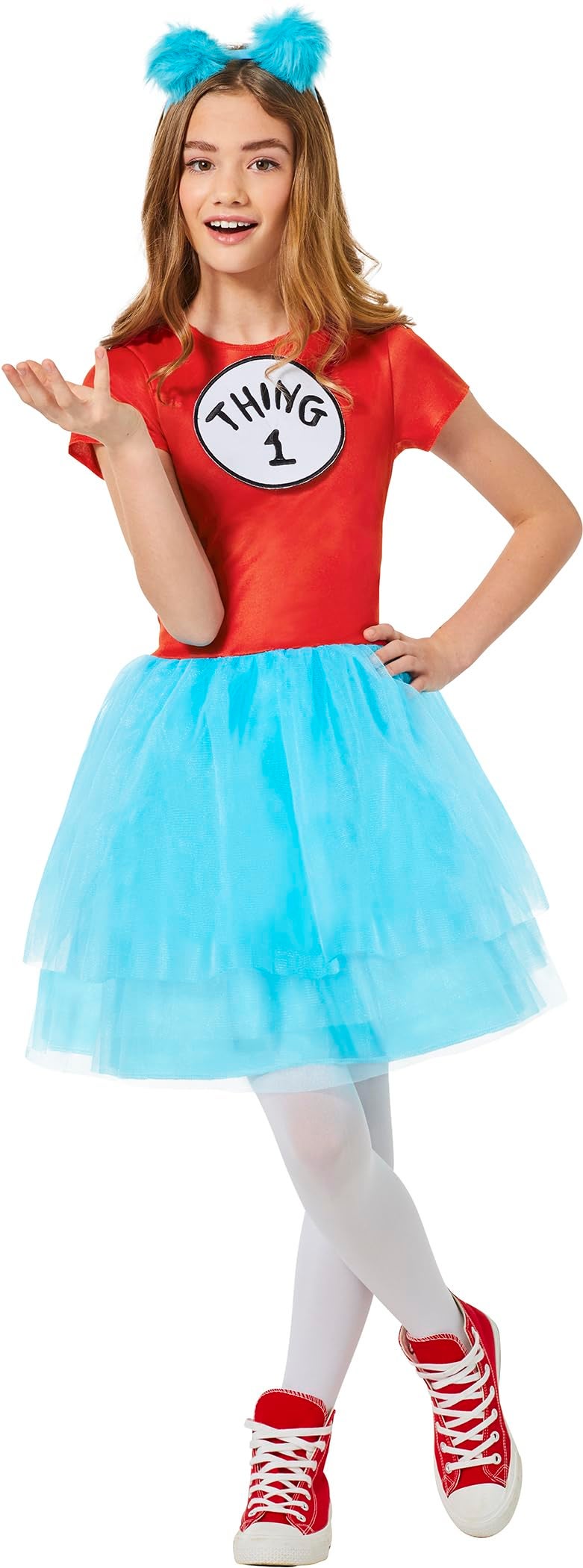 InSpirit Designs Dr Seuss Kids Thing 1 and Thing 2 Dress Costume Officially Licensed Group Cosplay Kids Costume - Image 3
