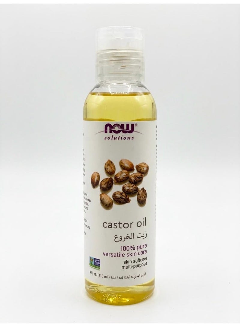 now Castor oil for skin care 118ml - Image 1