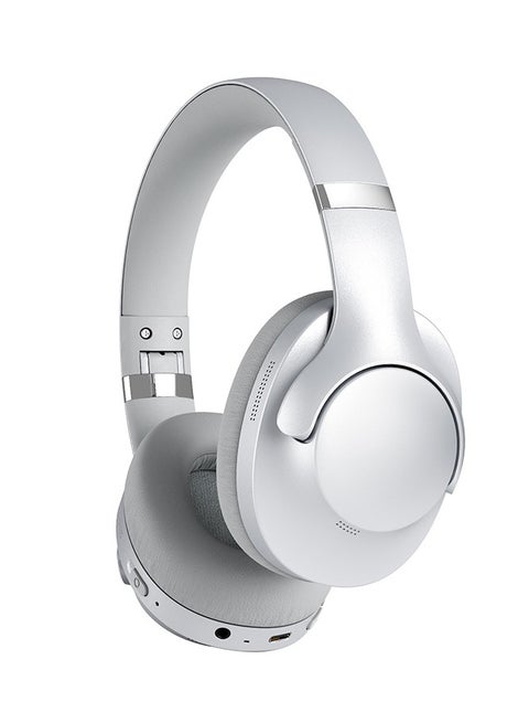 ANC Wireless Over-Ear Headphones with Bluetooth 5.4 and 50 Hours of Battery Life Silver